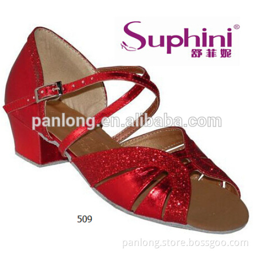 Suphini Red Children Practice Dance Shoe